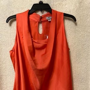 Burnt Orange sleeveless blouse